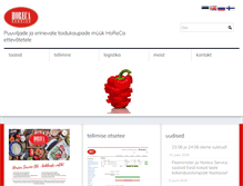Tablet Screenshot of horeca-service.ee